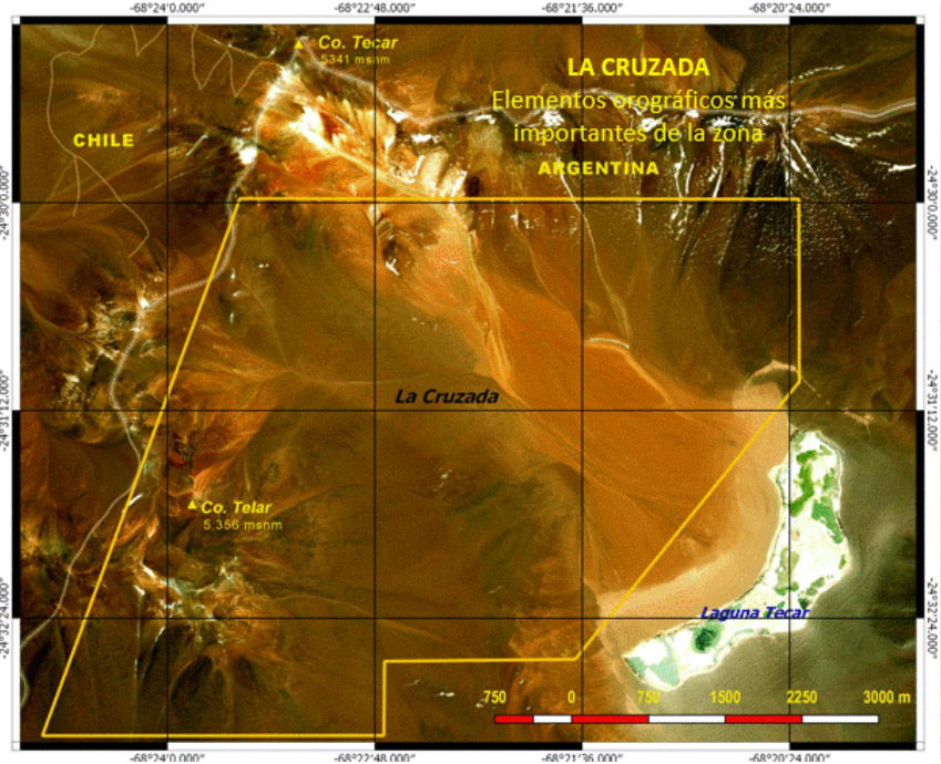 Geographic location of the La Cruzada